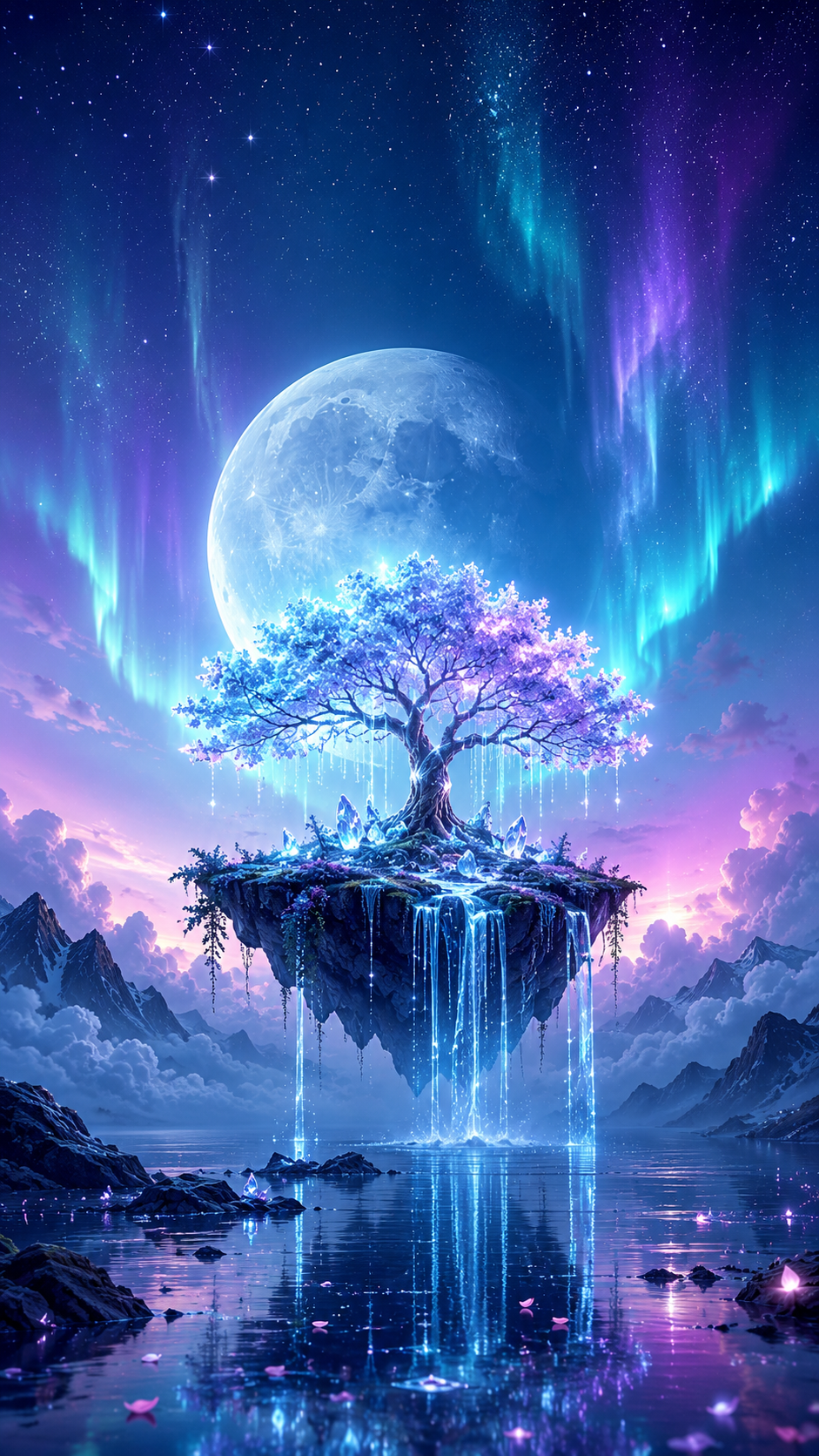 Árbol Celestial en una Isla Flotante