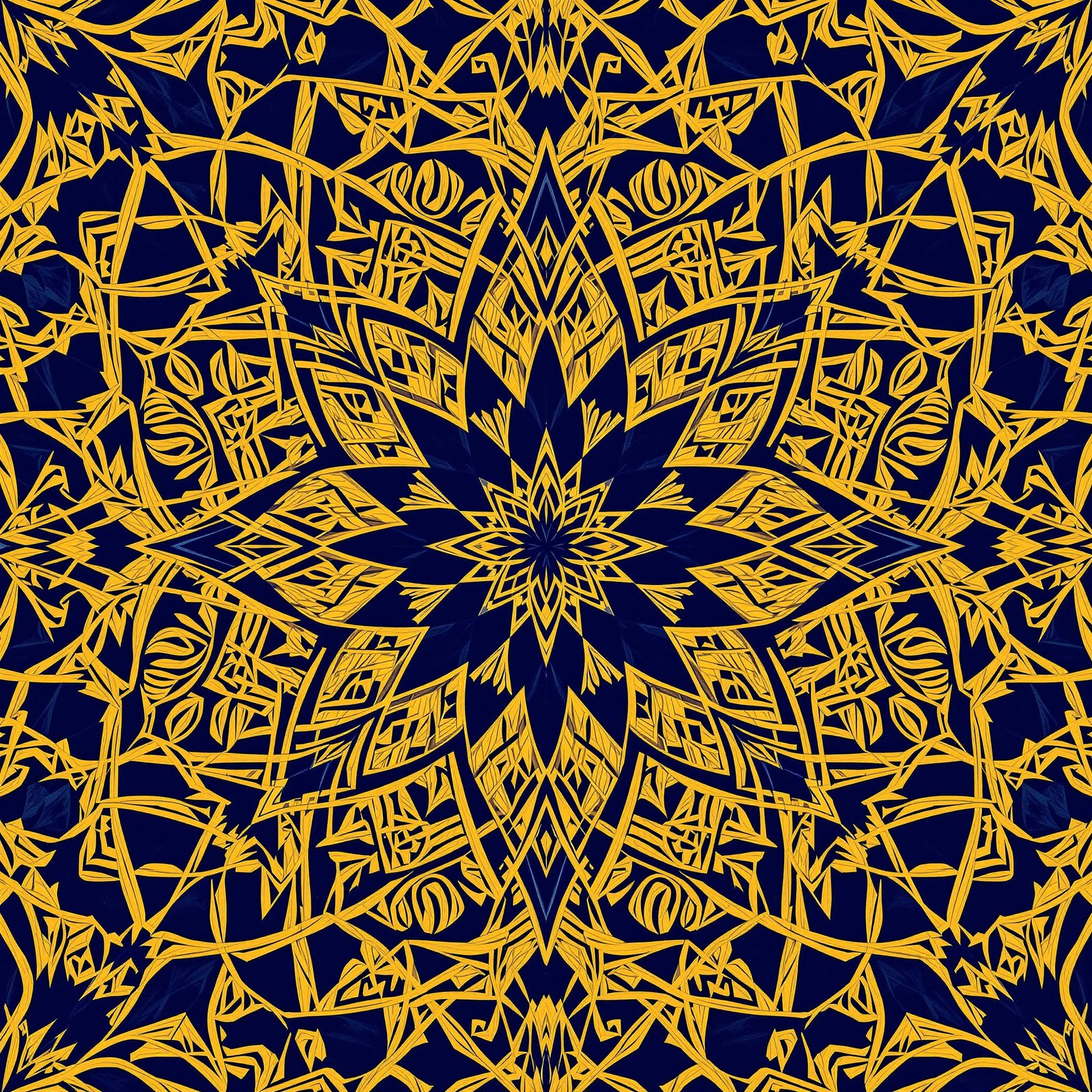 Patrón abstracto geométrico dorado